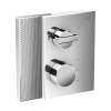 Axor Edge Thermostatic Trim With Volume Control - Diamond Cut In Chrome, 46751001