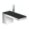 Axor Myedition Single-Hole Faucet 70, 1.2 Gpm In Chrome / Black Glass, 47010601