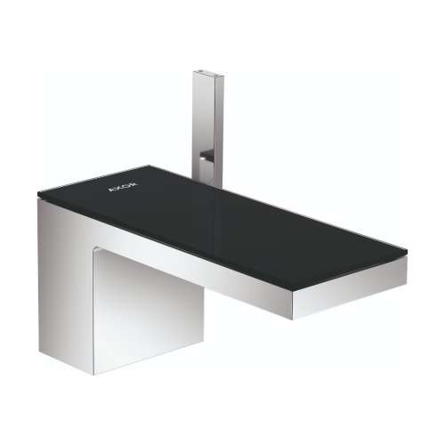 Axor Myedition Single-Hole Faucet 70, 1.2 Gpm In Chrome / Black Glass, 47010601