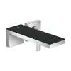 Axor Myedition Wall-Mounted Single-Handle Faucet Trim, 1.2 Gpm In Chrome / Black Glass, 47060601
