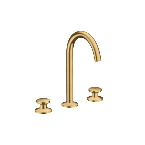 Axor One Widespread Faucet Select 170, 1.2 Gpm In Brushed Gold Optic, 48070251