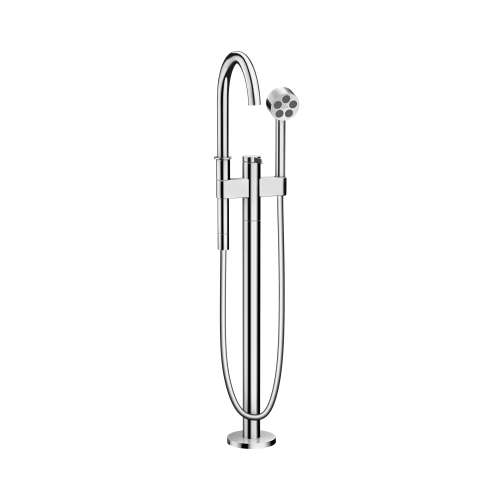 Axor One Freestanding Tub Filler Trim With 1.75 Gpm Handshower In Chrome, 48441001
