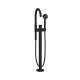 Axor One Freestanding Tub Filler Trim With 1.75 Gpm Handshower In Matte Black, 48441671