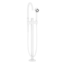 Axor One Freestanding Tub Filler Trim With 1.75 Gpm Handshower In Matte White
