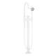 Axor One Freestanding Tub Filler Trim With 1.75 Gpm Handshower In Matte White, 48441701