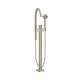 Axor One Freestanding Tub Filler Trim With 1.75 Gpm Handshower In Brushed Nickel, 48441821
