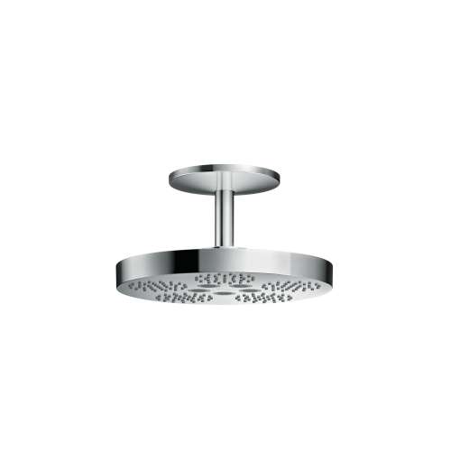 Axor One Showerhead 280 2-Jet With Ceiling Mount Trim, 2.5 Gpm In Chrome, 48483001