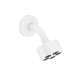 Axor One Showerhead 75 1-Jet, 2.5 Gpm In Matte White, 48498701
