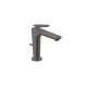 Axor Citterio C Single-Hole Faucet 125 Coolstart With Pop-Up Drain-Cubic Cut, 1.2 Gpm In Brushed Black Chrome, 49031341