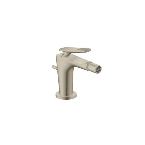 Axor Citterio C Single-Hole Bidet With Pop-Up Drain- Cubic Cut In Brushed Nickel, 49211821