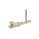 Axor Citterio C 3-Hole Roman Tub Set Trim With 1.75 Gpm Handshower And Sbox- Cubic Cut In Brushed Nickel, 49431821