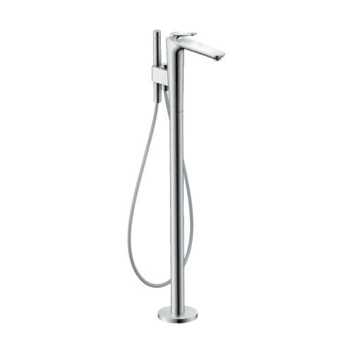 Axor Citterio C Freestanding Tub Filler Trim With 1.75Gpm Handshower- Cubic Cut In Chrome, 49441001