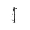 Axor Citterio C Freestanding Tub Filler Trim With 1.75Gpm Handshower- Cubic Cut In Matte Black, 49441671