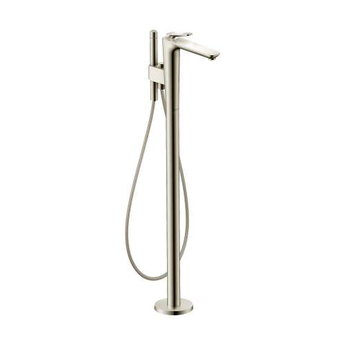 Axor Citterio C Freestanding Tub Filler Trim With 1.75Gpm Handshower- Cubic Cut In Polished Nickel, 49441831