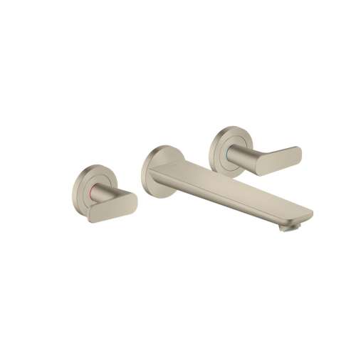 Axor Citterio C 3-Hole Wall-Mounted Tub Filler In Brushed Nickel, 49482821