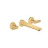 Axor Citterio C 3-Hole Wall-Mounted Tub Filler- Cubic Cut In Brushed Gold Optic, 49483251