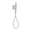Axor Citterio C Handshower Holder Softsquare With Outlet 5"X5" With Handshower And Textile Hose, 2.5 Gpm In Chrome, 49626001