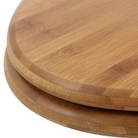Wood Elongated Toilet Seat in Bamboo