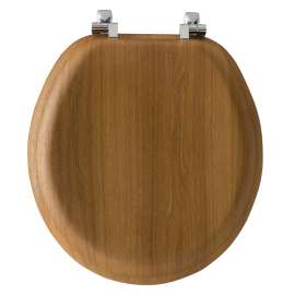 9601CP Natural Reflections Wood Round Toilet Seat