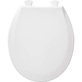 100EC 000 Plastic Round Toilet Seat in White