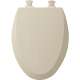 Wood Elongated Toilet Seat in Almond
