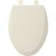 585EC 346 Wood Elongated Toilet Seat in Biscuit