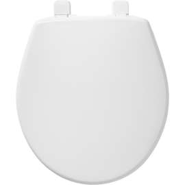 730SL 000 Plastic Round Slow-Close Toilet Seat in White