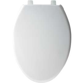 Hospitality 7800TDG 000 Plastic Elongated Toilet Seat in White