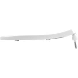 Plastic Elongated Toilet Seat in White