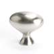 Knob 34mm Oval in Brushed Nickel