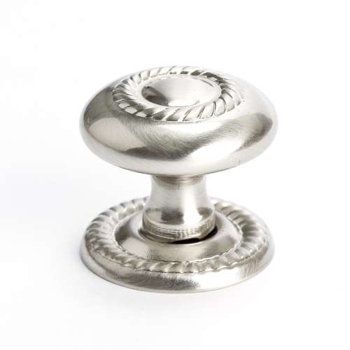 Knob Rope W/Bp in Brushed Nickel