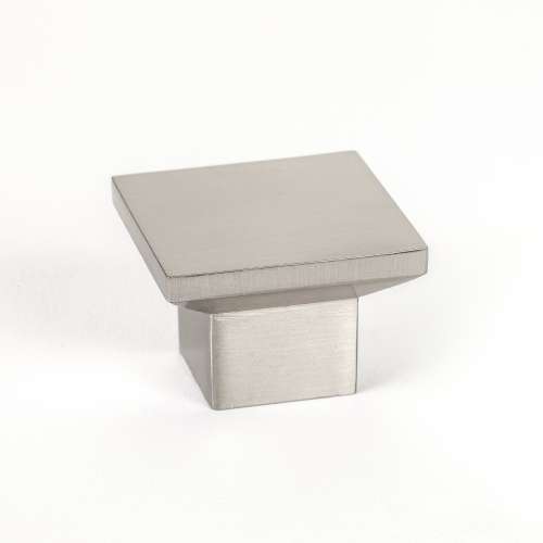 Knob 1-9/16 x 1-9/16 in Brushed Nickel