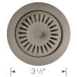 Color-Coordinated Metal Disposal Flange - Truffle, 240332
