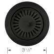 Color-Coordinated Metal Disposal Flange - Coal Black, 240339