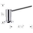 Torre Soap Dispenser - Chrome, 400601