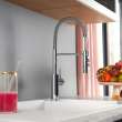 Catris Semi-Pro Pull-Down Dual-Spray Kitchen Faucet - Chrome, 401917