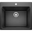 K-401920-M Blanco K-401920 22-in X 25-in Liven Granite Laundry Sink with Strainer in Anthracite