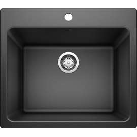 K-401920-M Blanco K-401920 22-in X 25-in Liven Granite Laundry Sink with Strainer in Anthracite