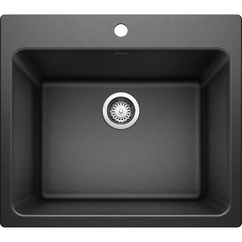 K-401920-M Blanco K-401920 22-in X 25-in Liven Granite Laundry Sink with Strainer in Anthracite