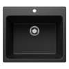 Liven SILGRANIT 25" Single Bowl Dual Mount Laundry Sink - Anthracite, 401920