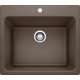 K-401922 22-in X 25-in Liven Granite Laundry Sink with Strainerin Cafe Brown