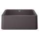 Ikon SILGRANIT 27" Single Bowl Apron-Front Farmhouse Sink - Cinder, 402315