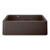 Ikon SILGRANIT 33" Double Bowl Apron-Front Farmhouse Sink with Low Divide - Café, 402323