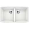 KA-440071 Performa Equal Double Bowl Sink Kit in White