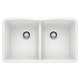 KA-440185 Diamond Equal Double Bowl Sink Kit in White