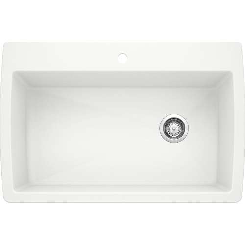 Super Single Dual Mount Sink Kit including Dual Finish Pull-Down Faucet with 1.5 gpm, Stainless Steel Sink Grid, and Decorative Basket Strainer