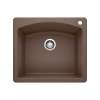 Diamond SILGRANIT 25" Single Bowl Dual Mount Kitchen Sink - Café, 440208