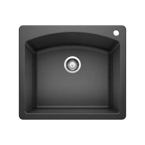 KA-440210 Diamond Single Bowl Dual Mount Sink Kit in Anthracite