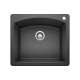 Diamond SILGRANIT 25" Single Bowl Dual Mount Kitchen Sink - Anthracite, 440210