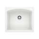 KA-440211 Diamond Single Bowl Dual Mount Sink Kit in White